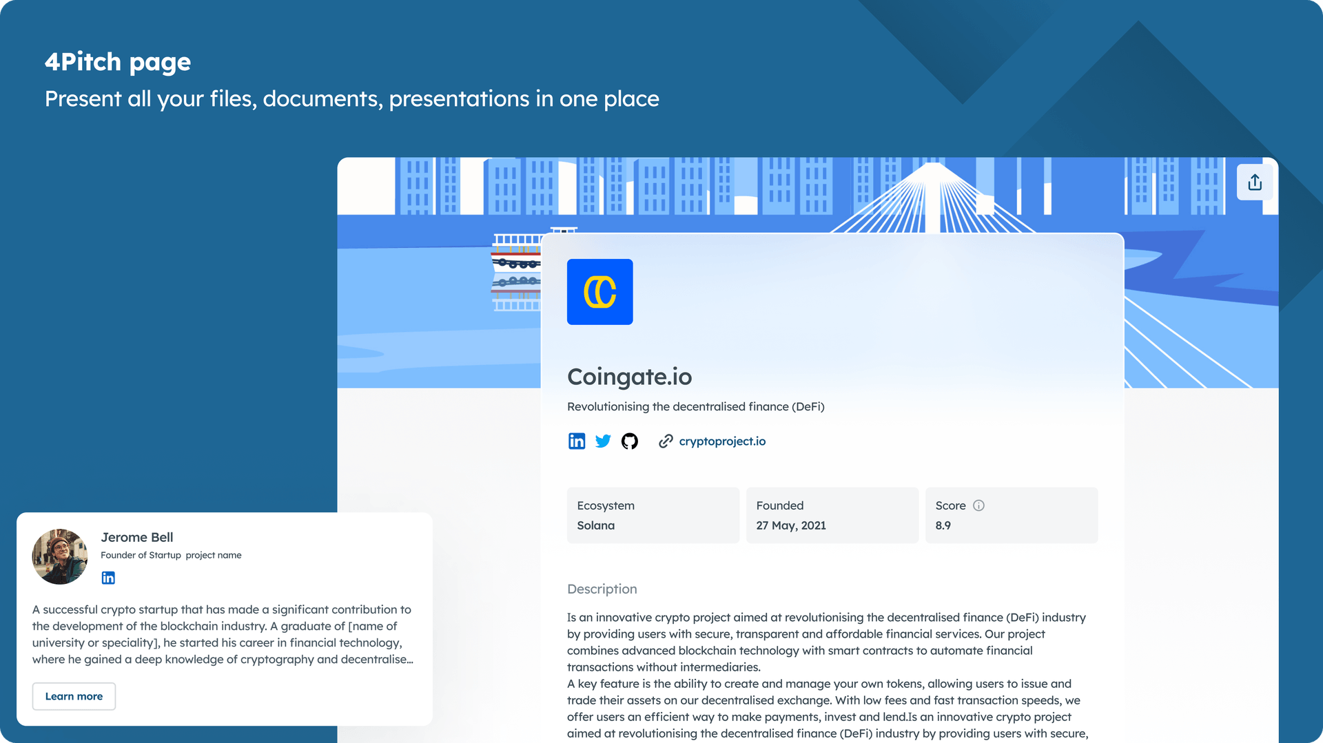 Collect and merge all documents for easy presentation and analytics.